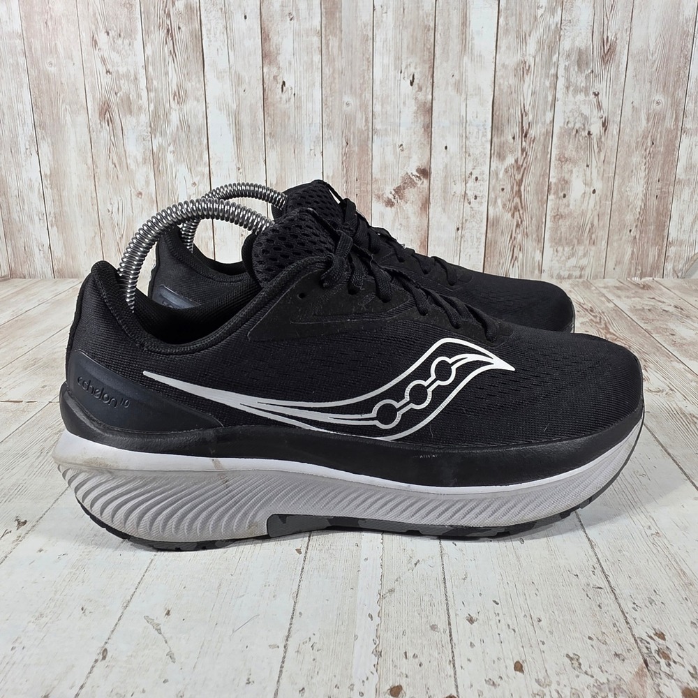 Saucony Echelon 9 Womens Running Shoes Black White S11045-100 Size 7.5 W